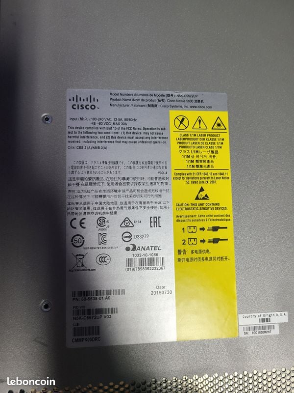 Switch Cisco Nexus · vue 3